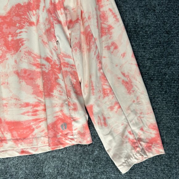 Hang Ten Top Womens XL Orange Stretch Knit Pullover Long Sleeve UV Protection - Picture 2 of 6